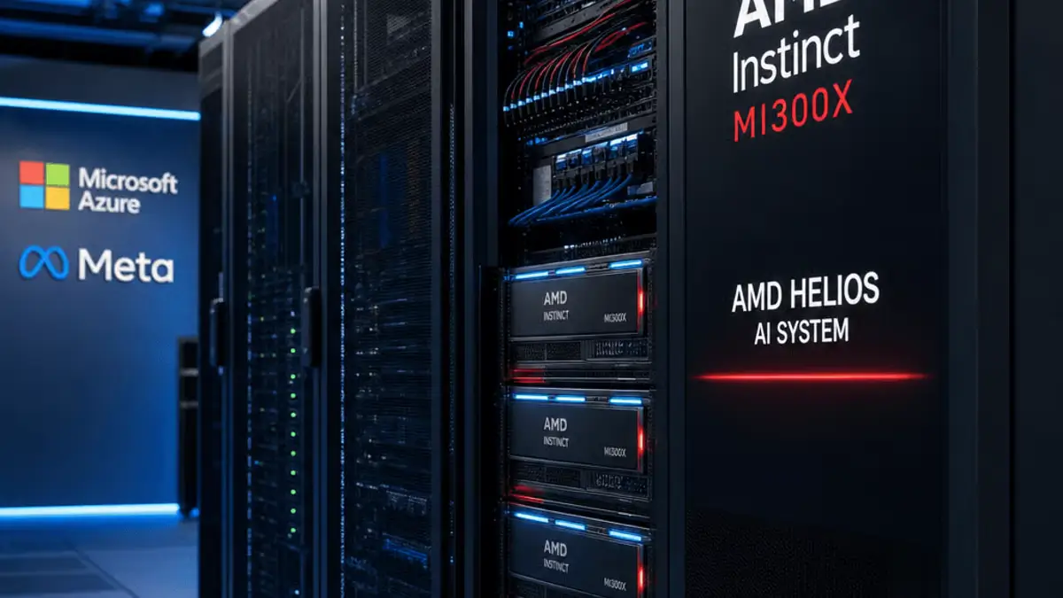 AMD запустил Helios, свою первую стоечную систему искусственного интеллекта.