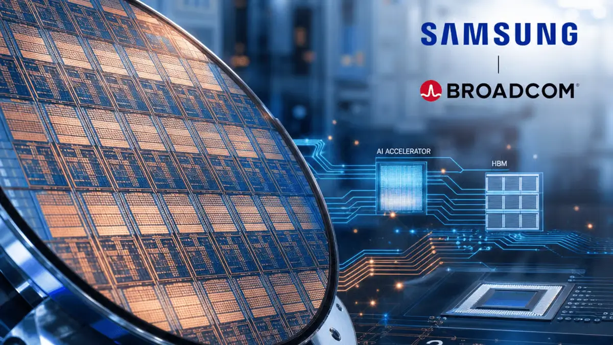 Samsung будет поставлять микросхемы для Broadcom до 2030 года.